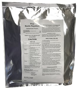 picture of a foil pack of verbenone pouches